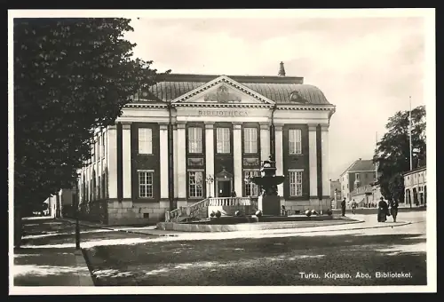 Fotografie Ansicht Turku, Kirjasto, Biblioteket, Blick auf die Bibliothek