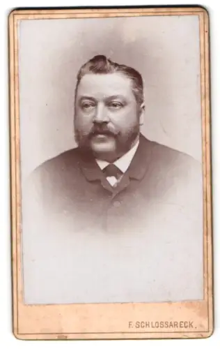 Fotografie F. Schlossareck, Wien, Blindengasse 22, Herr Schneider im Porträt
