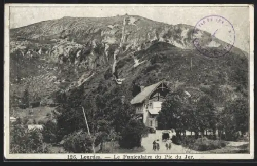 AK Lourdes, Le Funiculaire du Pie du Jer