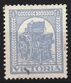 Reklamemarke Victoria, Druckmaschine