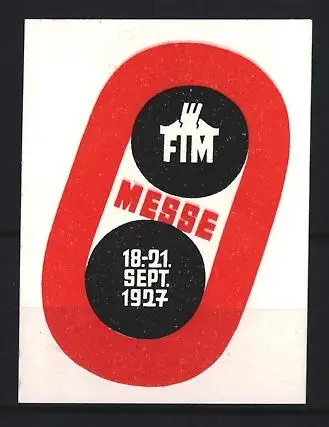 Reklamemarke FIM Messe 1927, Messelogo