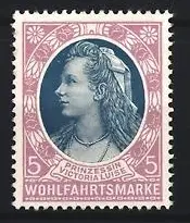 Reklamemarke Porträt Prinzessin Victoria Luise