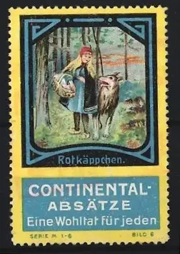 Reklamemarke Rotkäppchen, Continental-Absätze