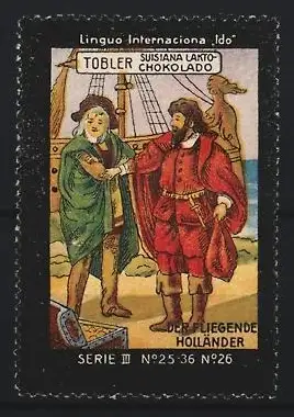 Reklamemarke Tobler, Schokolade, Szene aus Der Fliegende Holländer