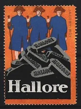 Reklamemarke Hallore, Kohlebriketts