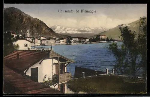AK Menaggio, Vista sul lago con montagne sullo sfondo