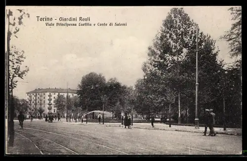 AK Torino, Giardini Reali, Viale Principessa Laetitia e Conte di Salemi