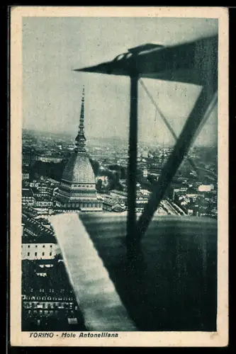 AK Torino, Mole Antonelliana vista dall`aereo