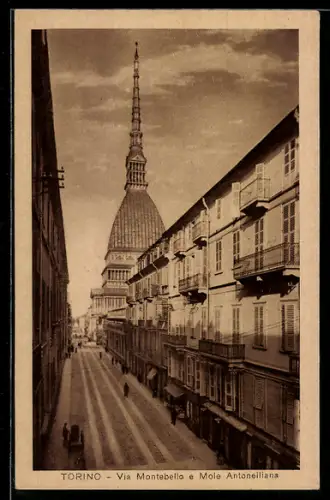 AK Torino, Via Montebello e Mole Antonelliana