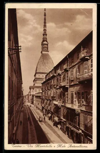 AK Torino, Via Montebello e Mole Antonelliana