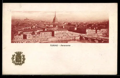 AK Torino, Panorama della città con vista sulla Mole Antonelliana