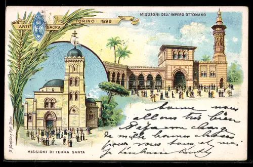 AK Torino, Missioni di Terra Santa e dell`Impero Ottomano, 1898