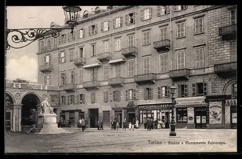 AK Torino, Piazza e Monumento Paleocapa