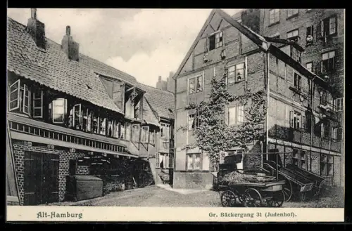 AK Hamburg, Gr. Bäckergang 31, Judenhof