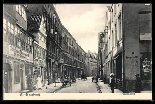 AK Hamburg-Neustadt, Schlachterei Hermann Drewes, Kraienkamp