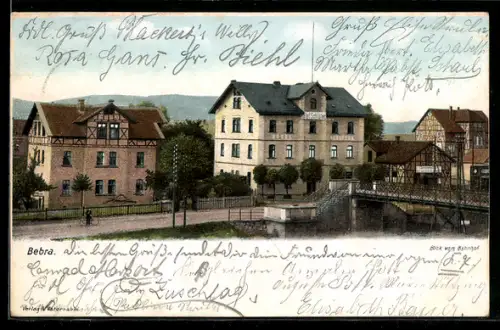 AK Bebra, Blick vom Bahnhof