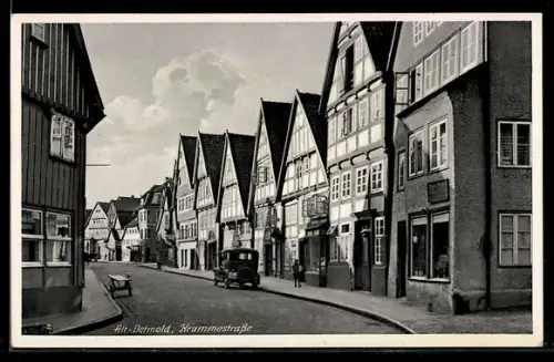 AK Detmold, Blick in die Krummestrasse