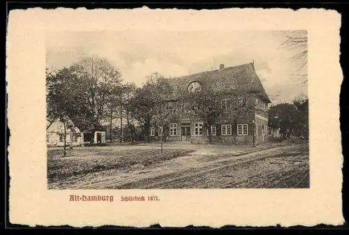 AK Hamburg-Uhlenhorst, Ansicht vom Gutshof Schürbeck