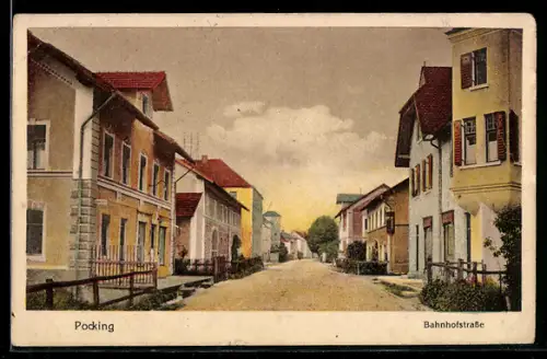 AK Pocking, Bahnhofstrasse