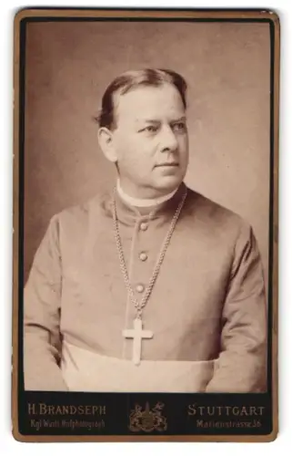 Fotografie H. Brandseph, Stuttgart, Wilhelm von Reiser, Bischof von Rottenburg a. N.