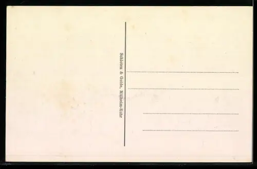 AK Mülheim-Ruhr, Ruhrpartie mit Kahlenbergterrasse