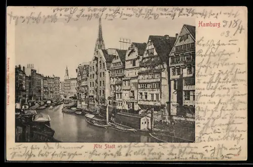 AK Alt-Hamburg, Fleet in der Alten Stadt