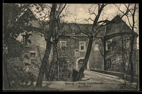 AK Belzig, Burg Eisenhardt, Auffahrt