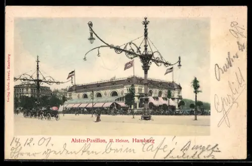 AK Hamburg-Neustadt, Gaststätte Alster-Pavillon, Bes. H. Heinze