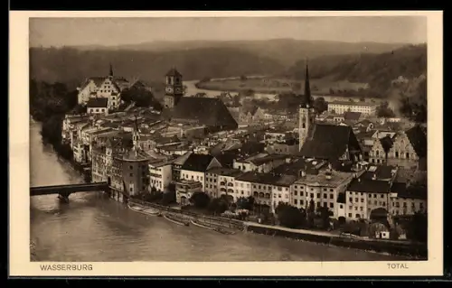 AK Wasserburg, Gesamtansicht der Stadt