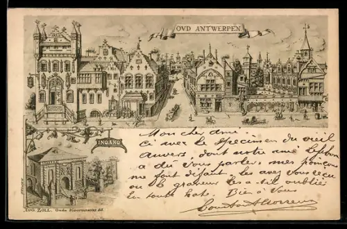 Lithographie Antwerpen, Ingang