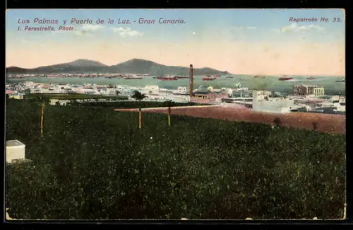 AK Las Palmas, y Puerto de la Luz, Hafenansicht