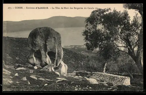 AK Ajaccio /Corse, La Tête de Mort des Bergères du Cacalo