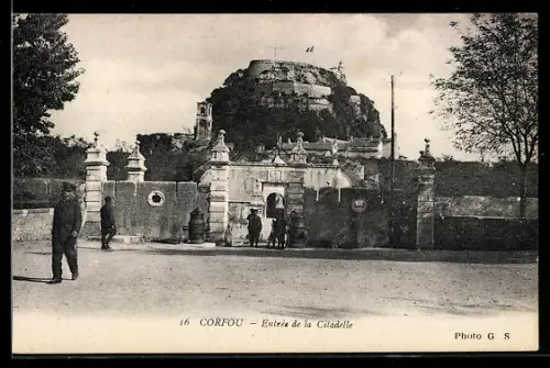 AK Corfou, Entrée de la Citadelle