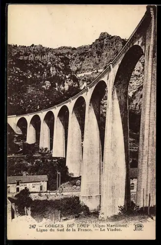 AK Gorges du Loup /Alpes-Maritimes, Le Viaduc