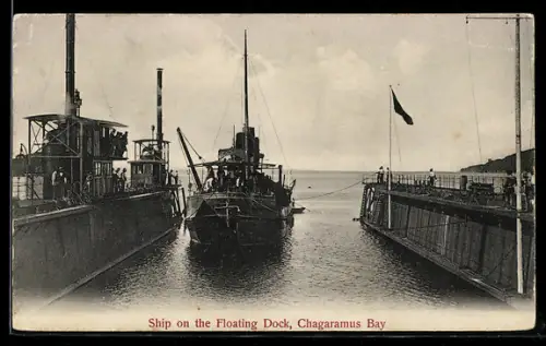 AK Chagaramus Bay, Ship on the Floating Dock