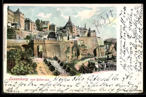 Lithographie Luxemburg, Vom Rahm aus