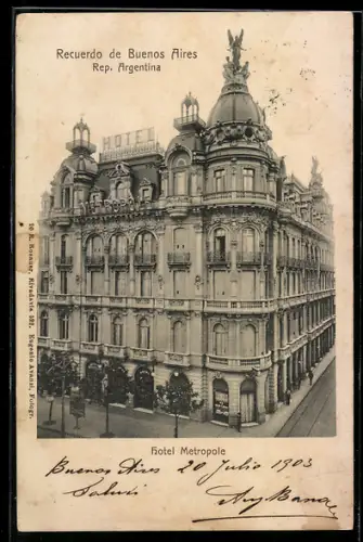 AK Buenos Aires, Hotel Metropole