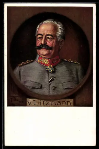 AK V. Litzmann in seiner Uniform