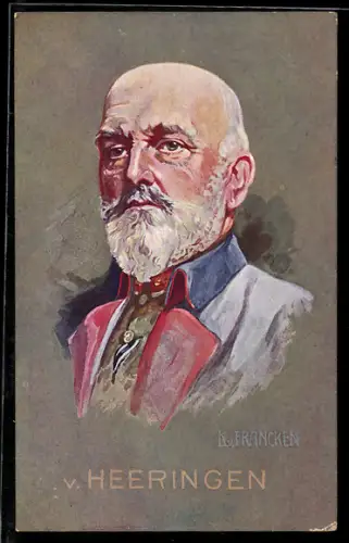 Künstler-AK Generaloberst von Heeringen