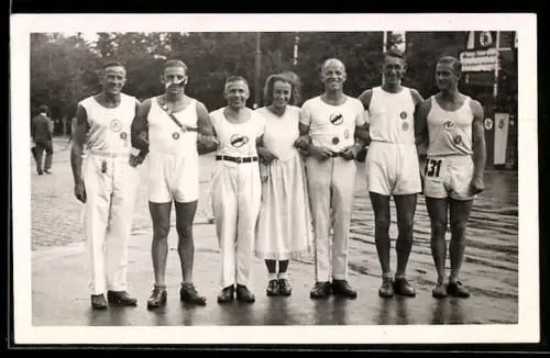 Foto-AK Turner in Trikots