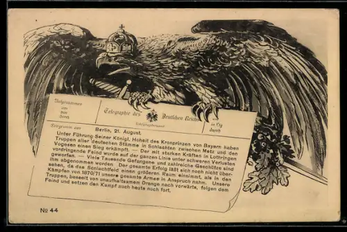 AK Siegesmeldungen von der Westfront, Propaganda 1. Weltkrieg