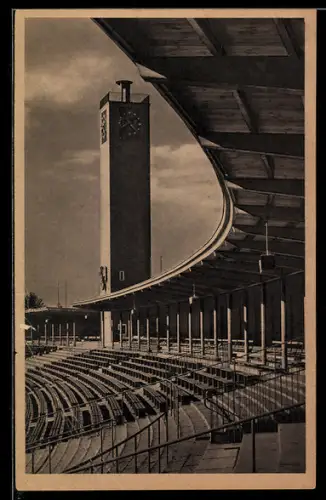 AK Breslau, Stadion mit Glockenturm