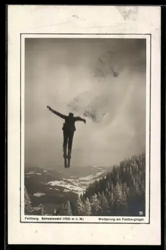 AK Feldberg /Schwarzwald, Ski-Weitsprung am Feldberghügel