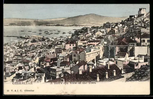 AK Gibraltar, a Bird`s eye View of the Town