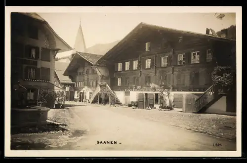 AK Saanen, Strassenpartie im Ort