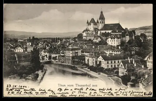 AK Thun, Generalansicht vom Thunerhof aus