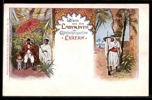 Lithographie Luzern, Labyrinth im Gletschergarten