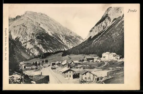 AK Preda, Panorama aus der Vogelschau