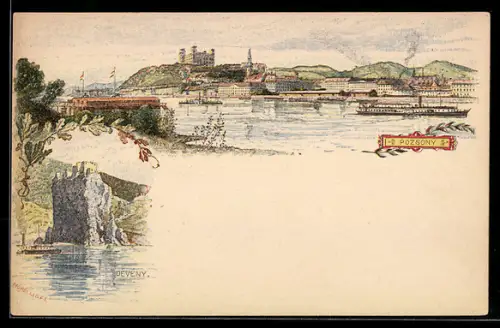 Künstler-AK Pozsony, Panorama