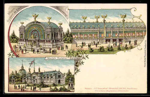 Lithographie Bruxelles, Ausstellung im Musee Existant de l`Art, Musee Scolaire et Monumental